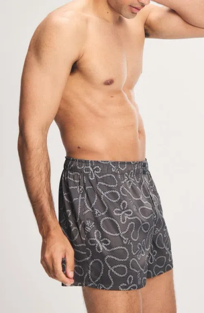 Savage X Fenty Savage X Satin Boxers In Gray