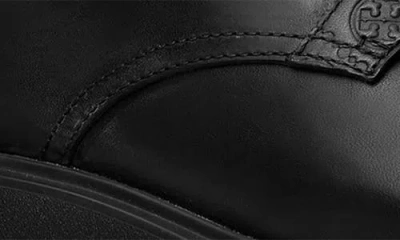 Tory Burch Amphibian Boots With Chunky Sole And Pull Tab In Black