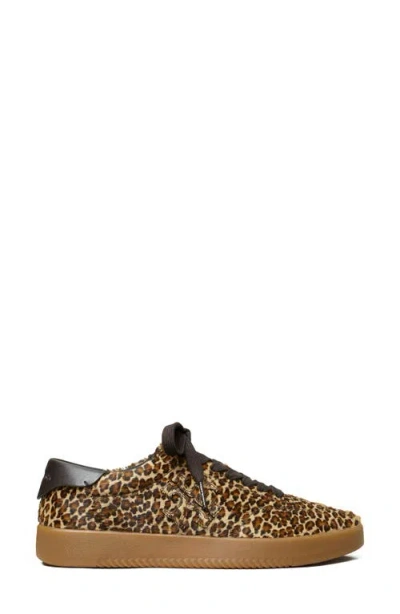 Tory Burch Phoenix Leopard Print Calf Hair Sneakers In Animal Print