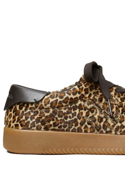 Tory Burch Phoenix Leopard Print Calf Hair Sneakers In Animal Print