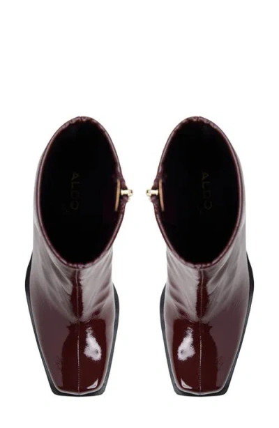 Aldo Women's Jomat Square Toe Booties In Burgundy
