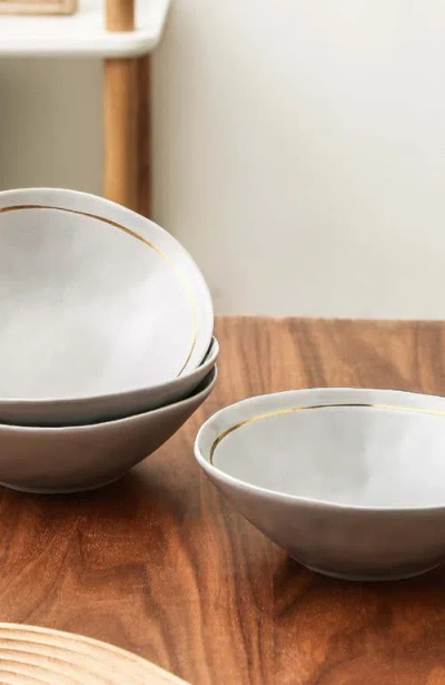 Stone Lain Clara 32 Pc. Dinnerware Set, Service For 8 In Gray