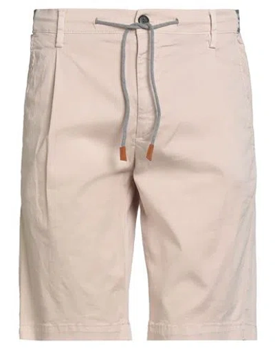 Eleventy Man Shorts & Bermuda Shorts Beige Size 31 Cotton, Elastane In Neutral