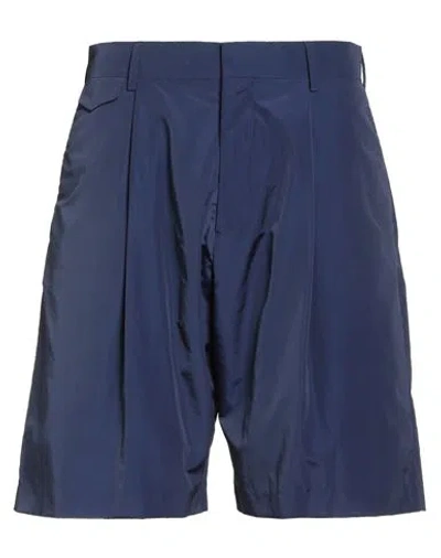 Paul Smith Man Shorts & Bermuda Shorts Blue Size 34 Wool, Nylon In Blue