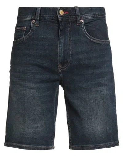 Tommy Hilfiger Man Denim Shorts Blue Size 29 Cotton, Elastomultiester, Elastane In Blue