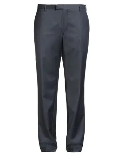 Windsor . Man Pants Navy Size 42 Virgin Wool In Multi