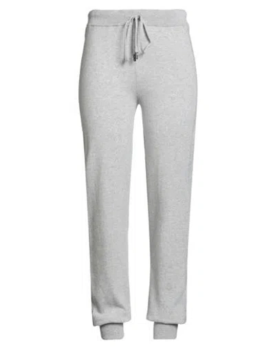 Peserico Easy Woman Pants Light Grey Size 6 Merino Wool, Wool, Cashmere, Polyester In Gray
