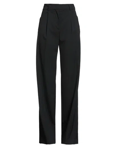 The Andamane Woman Pants Black Size 2 Polyester, Virgin Wool, Elastane In Black