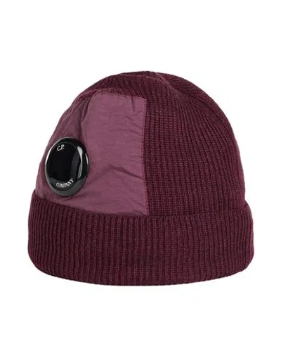 C.p. Company C. P. Company Man Hat Plum Size Onesize Wool, Polyamide In Purple