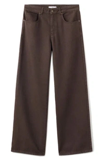 Mango Women's Mid-rise Straight Jeans In Brown