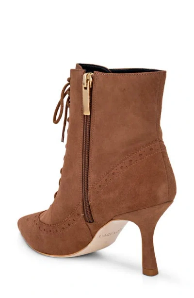 L'agence Fayette Lace-up Bootie In Multi