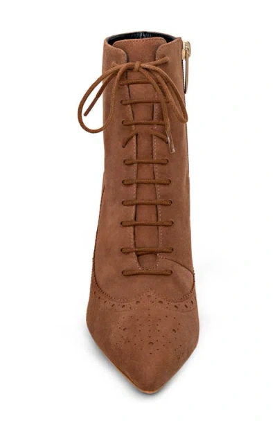 L'agence Fayette Lace-up Bootie In Multi