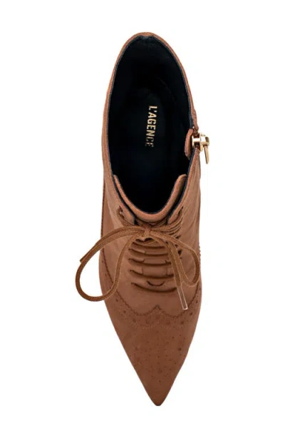 L'agence Fayette Lace-up Bootie In Multi