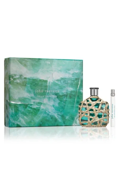 John Varvatos Xx Artisan Teal Eau De Toilette Gift Set In Transparent