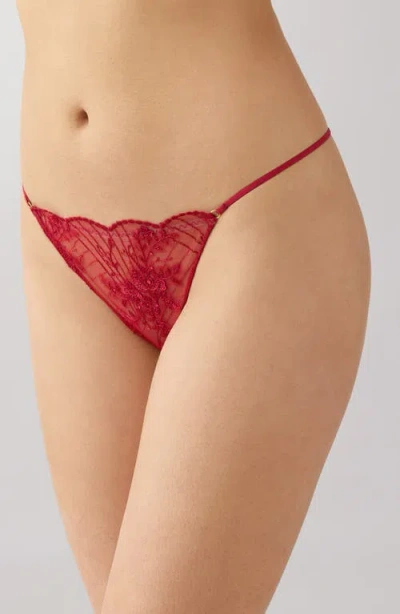 Wacoal Midnight Soiree G String Panty In Red