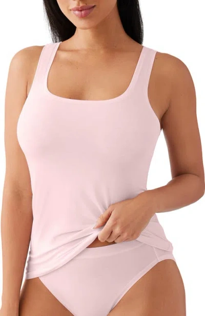 Wacoal Understated Cotton Blend Tank In Pink