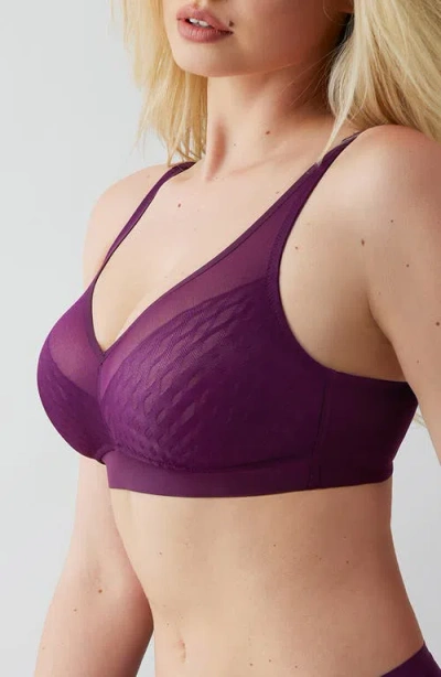 Wacoal Elevated Allure Wire Free Bra In Purple