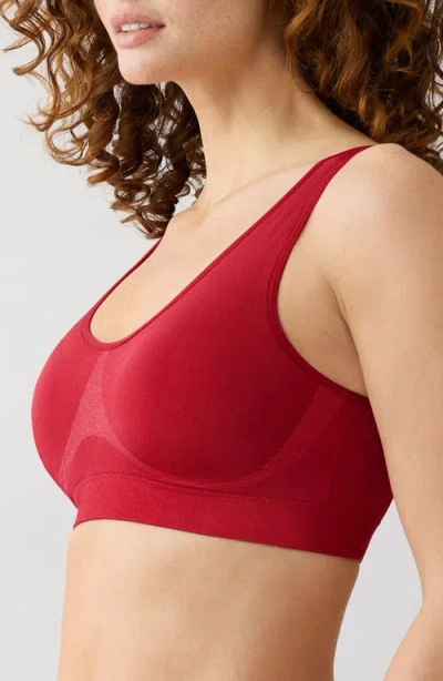 Wacoal B. Smooth Wireless Padded Bralette In Red