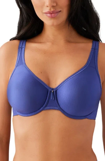 Wacoal Basic Beauty Underwire T-shirt Bra 853192 In Blue