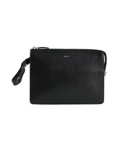 Bally Loop-handle Clutch In Black
