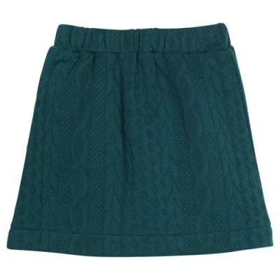 Bisby Kids' Quilted Mini Skirt In Green