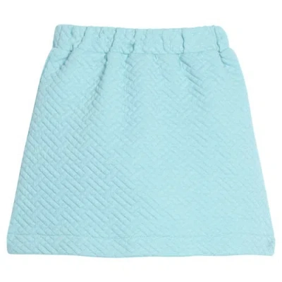 Bisby Kids' Quilted Mini Skirt In Blue