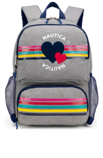 Nautica Hearts 16 Inch Backpack For Kids And Teens In Red