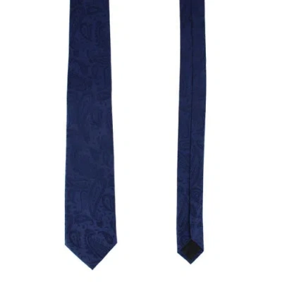 Trafalgar Banbury Tone On Tone Paisley Silk Necktie In Blue