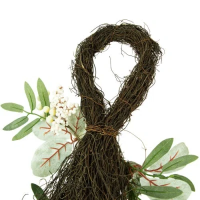 Northlight 24in Twig Teardrop Swag In Brown