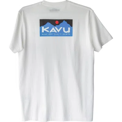Kavu Klear Above Etch Art T-shirt In White