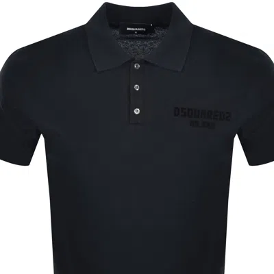 Dsquared2 Polo T Shirt Navy In Blue