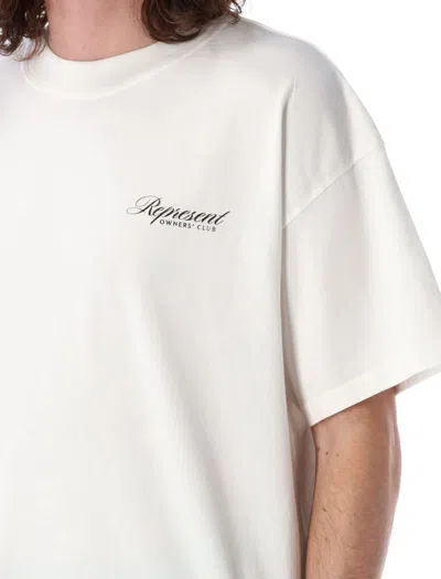 Represent Owners Club Script T-shirt In White