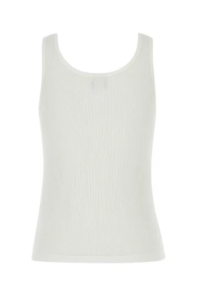 Chloé Tank Top In Cotton Jersey In Brown