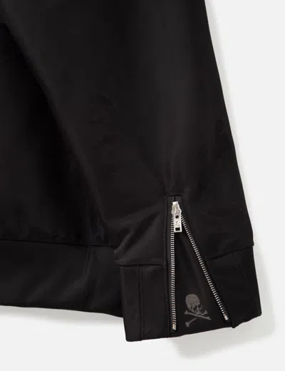 Mastermind Japan Sheer Layered Zip-up Boxy Hoodie In Black