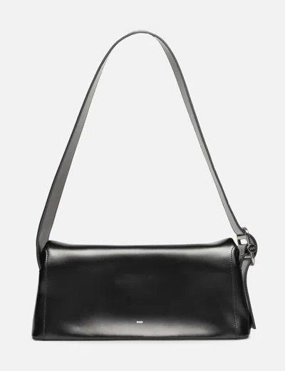 Osoi Folder Brot Leather Shoulder Bag In Black