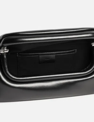 Osoi Folder Brot Leather Shoulder Bag In Black