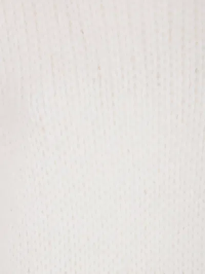 Nuur Long Sleeves Boat Neck Sweater In White
