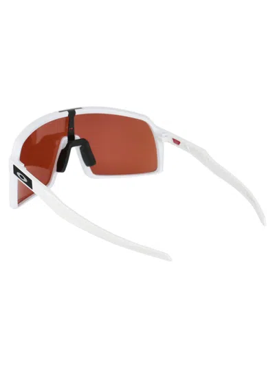 Oakley Polished White Acetate Sunglasses