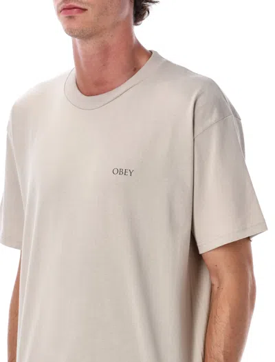 Obey T-shirt  Men Color Silver In Gray