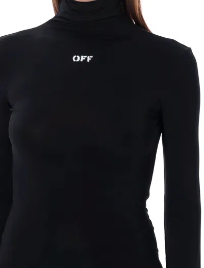 Off-white High Neck Top In Black