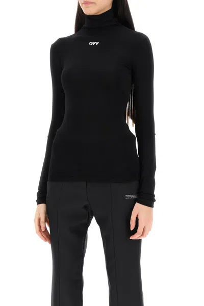 Off-white High Neck Top In Black