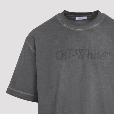 Off-white Black Cotton Laundry Skate Short Sleeves Tee In Gray