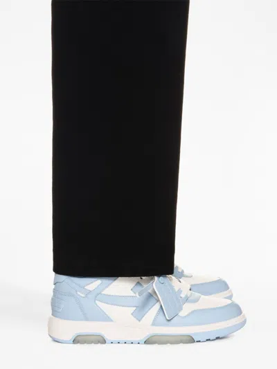 Off-white Out Of Office Leather Sneakers In Blue