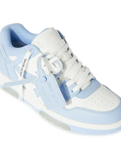 Off-white Out Of Office Leather Sneakers In Blue