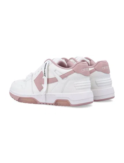 Off-white Out Of Office Women's Leather Sneakers In Pink