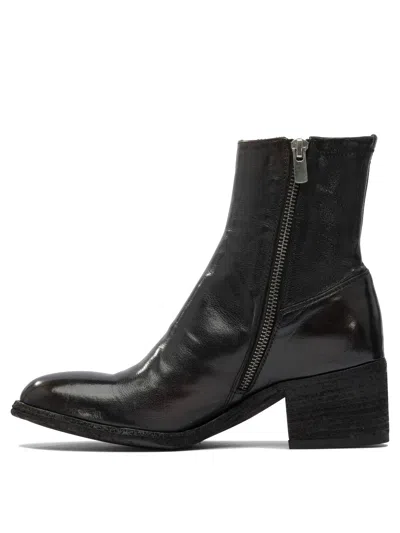 Officine Creative 55mm Zip-detail Leather Boots In Black