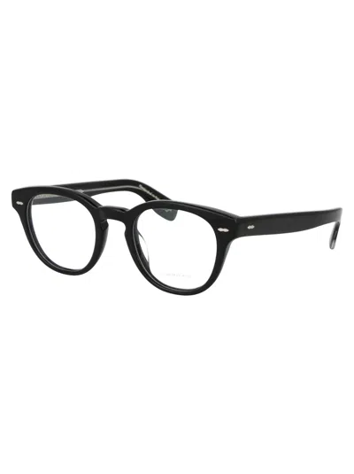 Oliver Peoples 1318 Muschio Semiopaco Tartarugato Acetate Glasses In Black