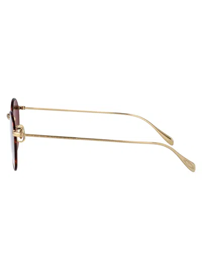 Oliver Peoples 503680 Argento Metal Sunglasses In Green
