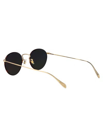 Oliver Peoples 503680 Argento Metal Sunglasses In Green