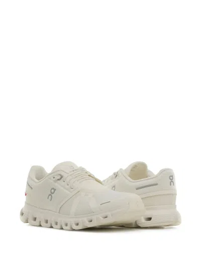On Running White Mesh Cloud 6 Sneakers In Multi
